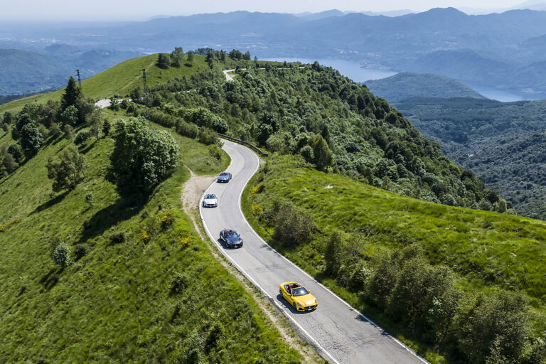Maserati Folgore and Trofeo on mountain