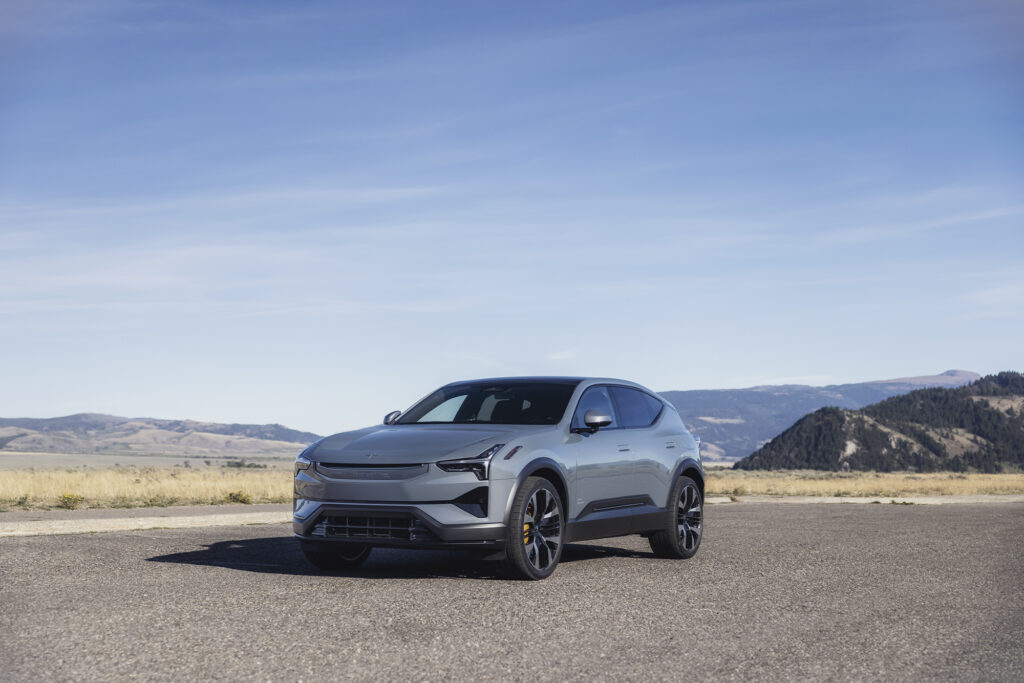 2025 Polestar 3 parked in Jackson Hole Wyoming