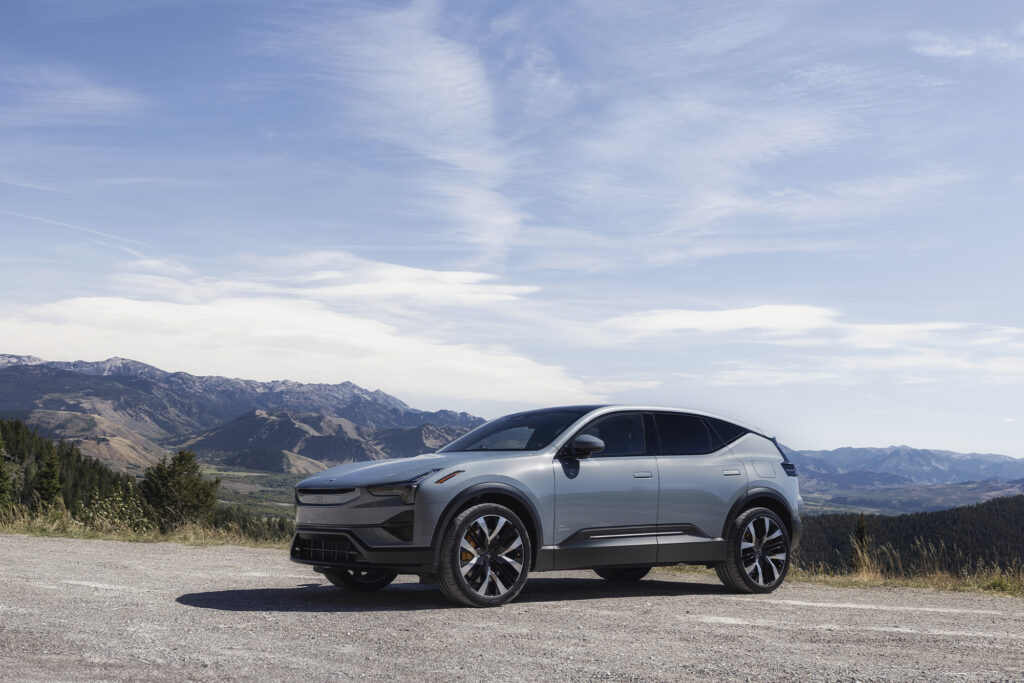 2025 Polestar 3 parked in Jackson Hole Wyoming