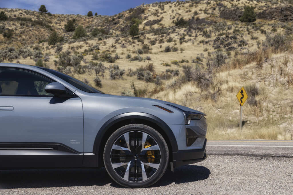 2025 Polestar 3 parked in Jackson Hole Wyoming