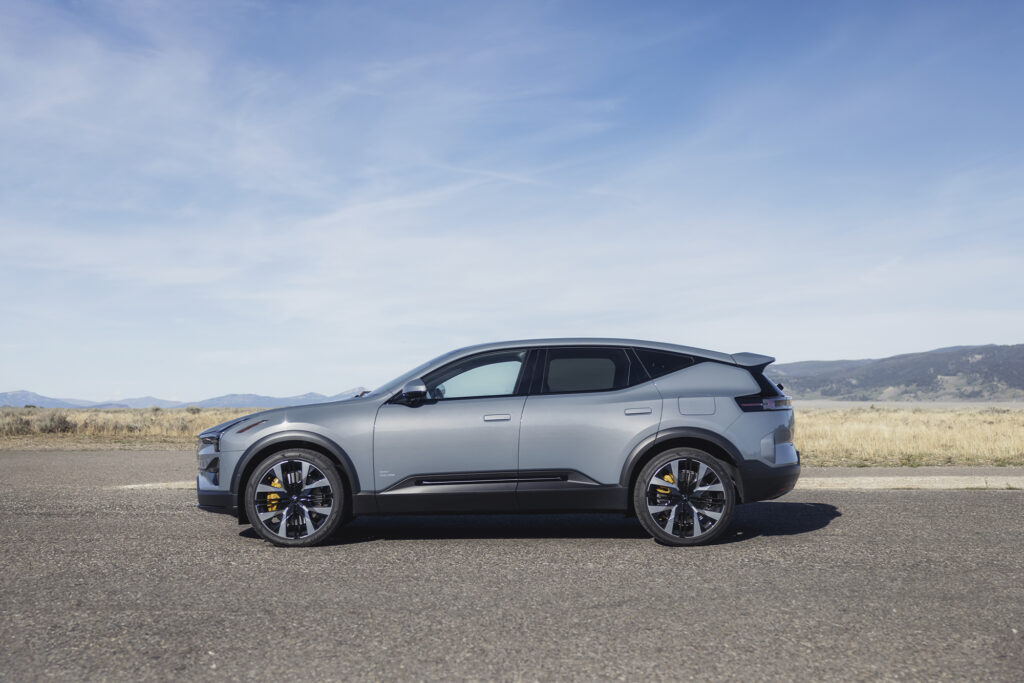 2025 Polestar 3 parked in Jackson Hole Wyoming