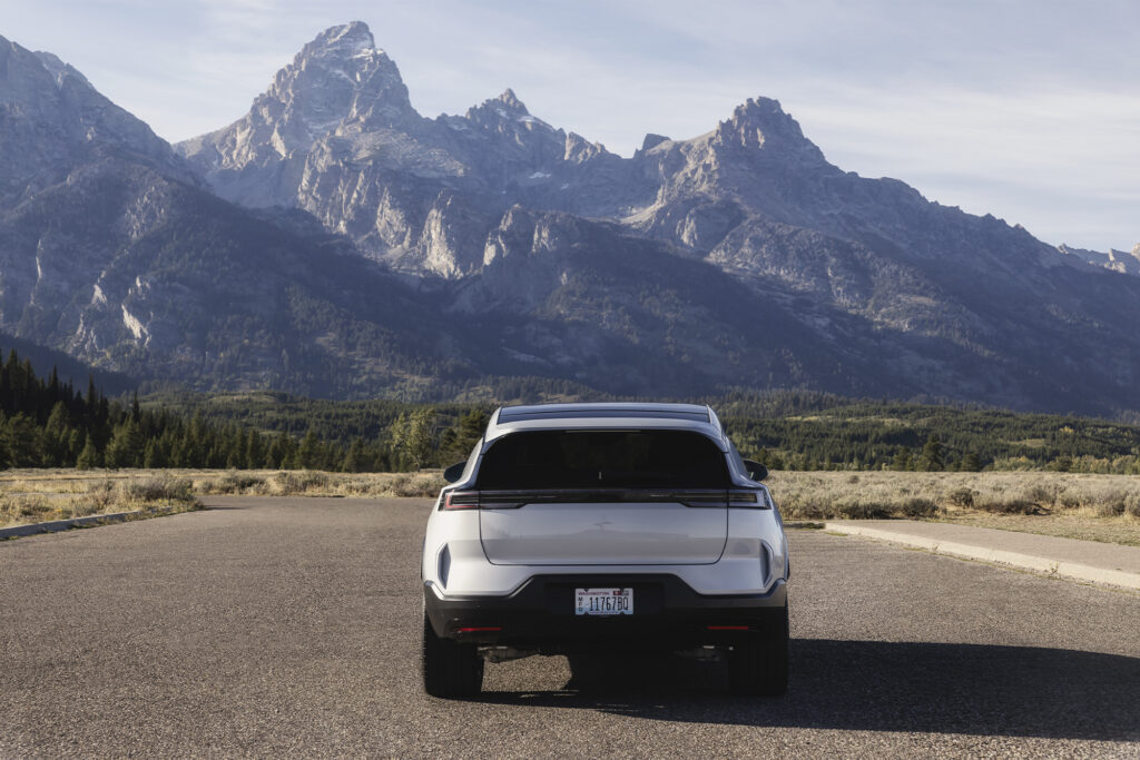 2025 Polestar 3 parked in Jackson Hole Wyoming 