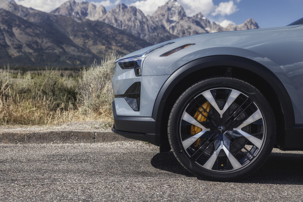 2025 Polestar 3 parked in Jackson Hole Wyoming