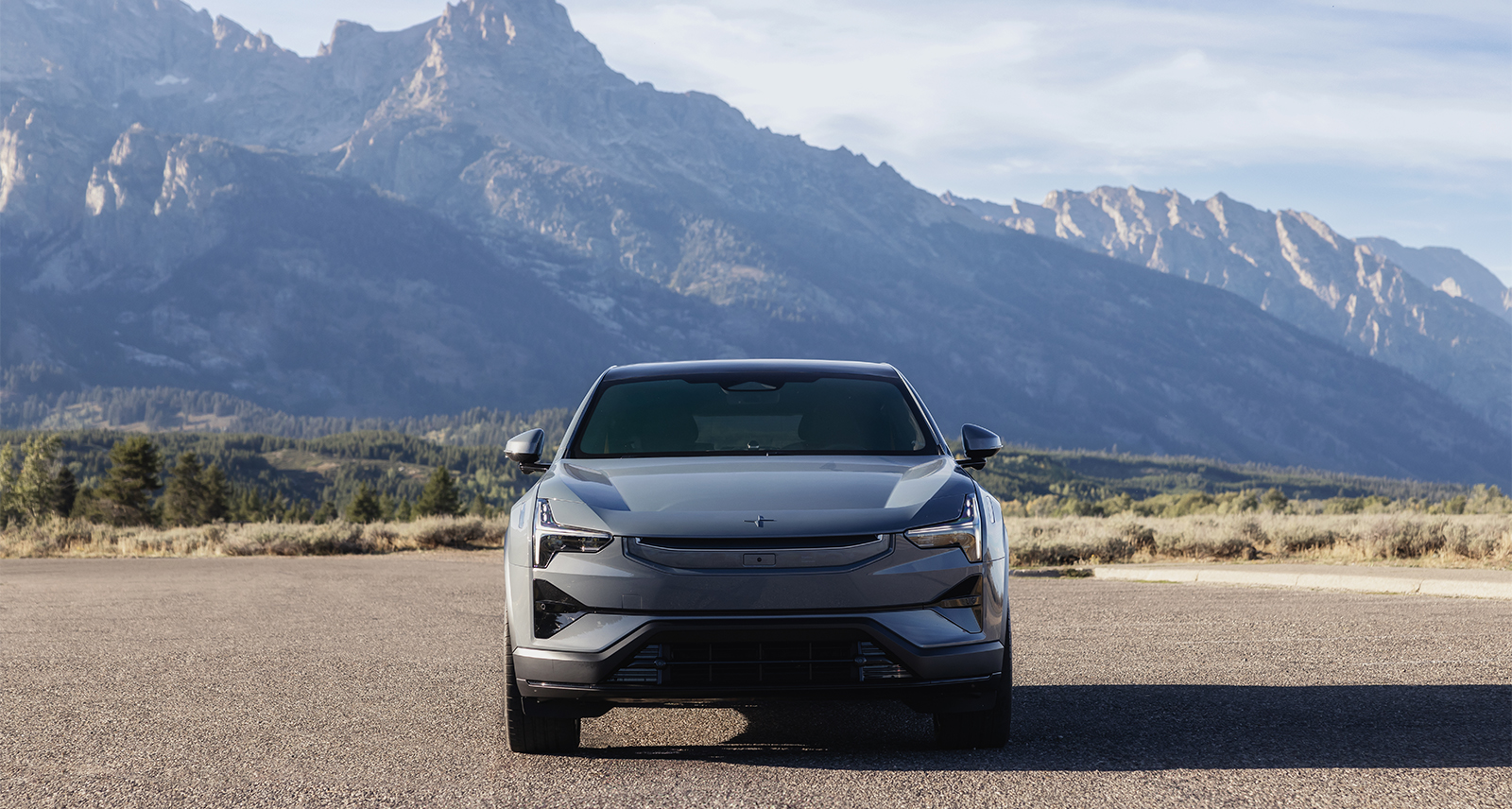 2025 Polestar 3 parked in Jackson Hole Wyoming