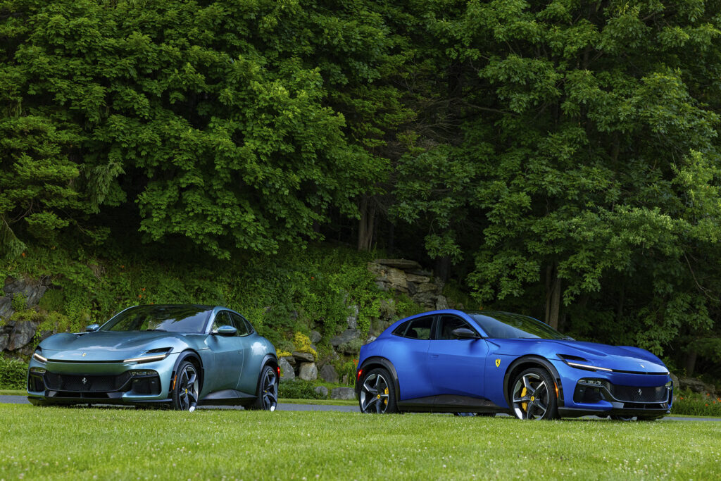 driving the Ferrari Purosangue through new england to test the best luxury cars