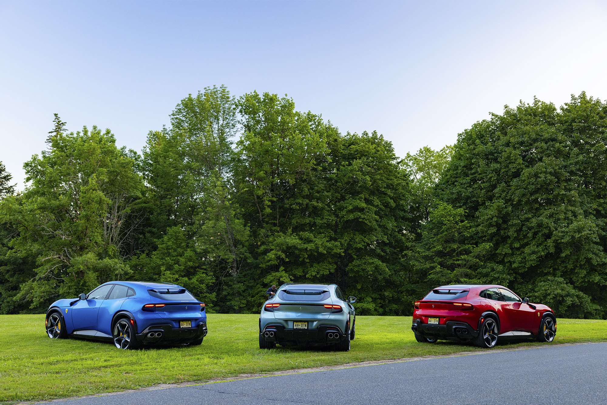 driving the Ferrari Purosangue through new england to test the best luxury cars