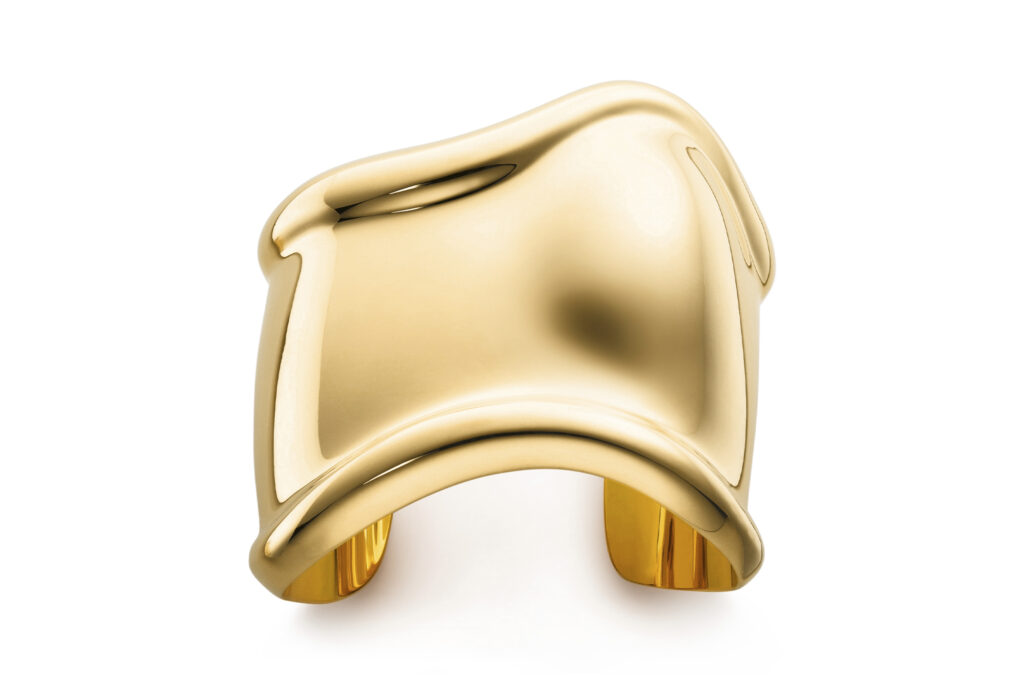 Medium Bone Cuff by Elsa Peretti in 18k Yellow Gold