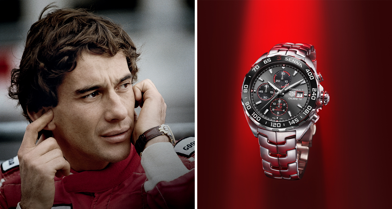 tag heuer watch protype created by Brazilian Formula One legend Ayrton Senna