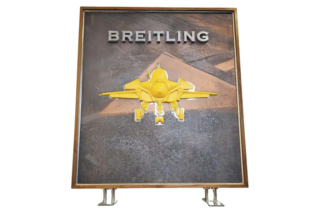 Vintage Breitling Display Sign