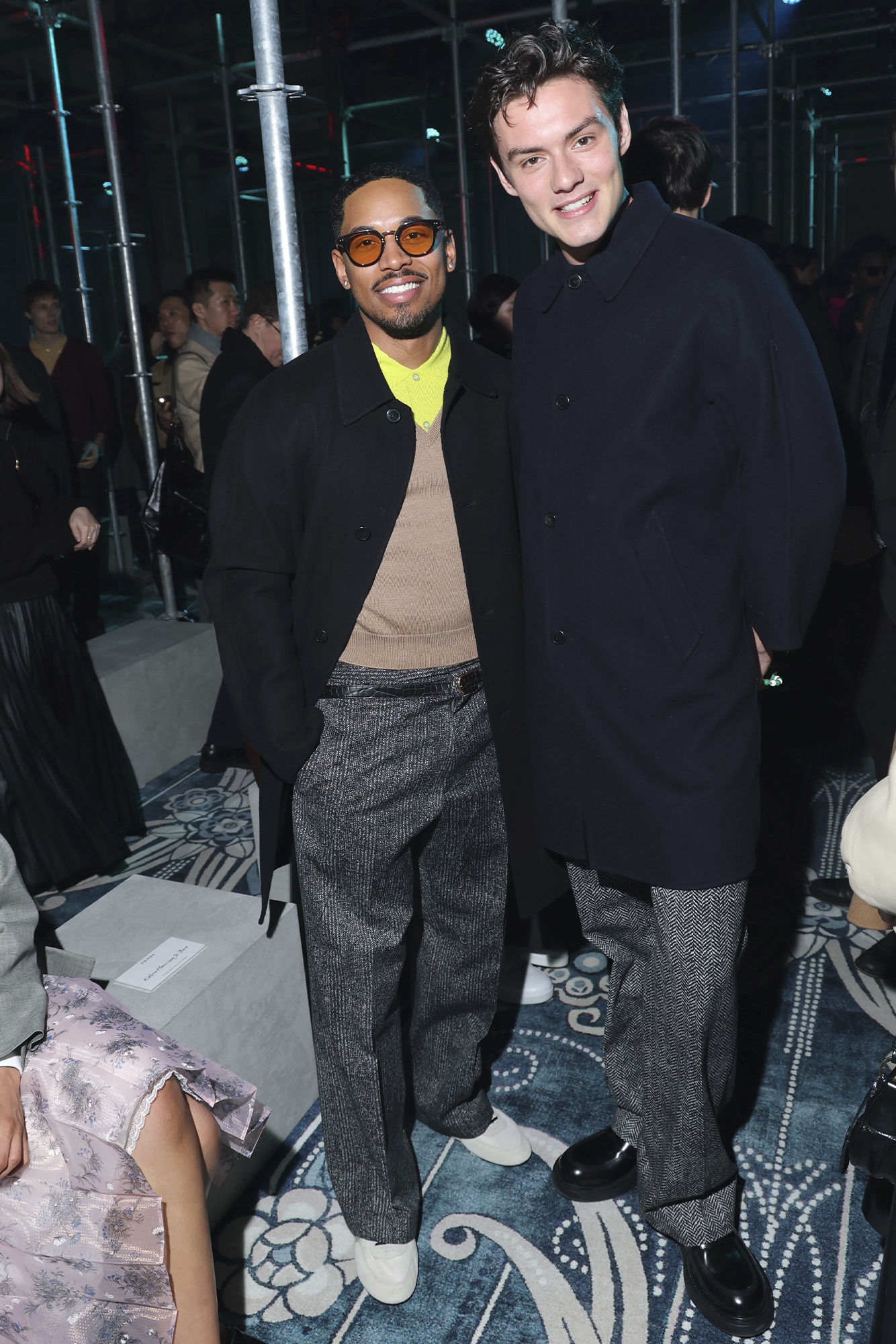 Kelvin Harrison Jr. and Louis Partridge at Prada Men's Fall Winter 2025.