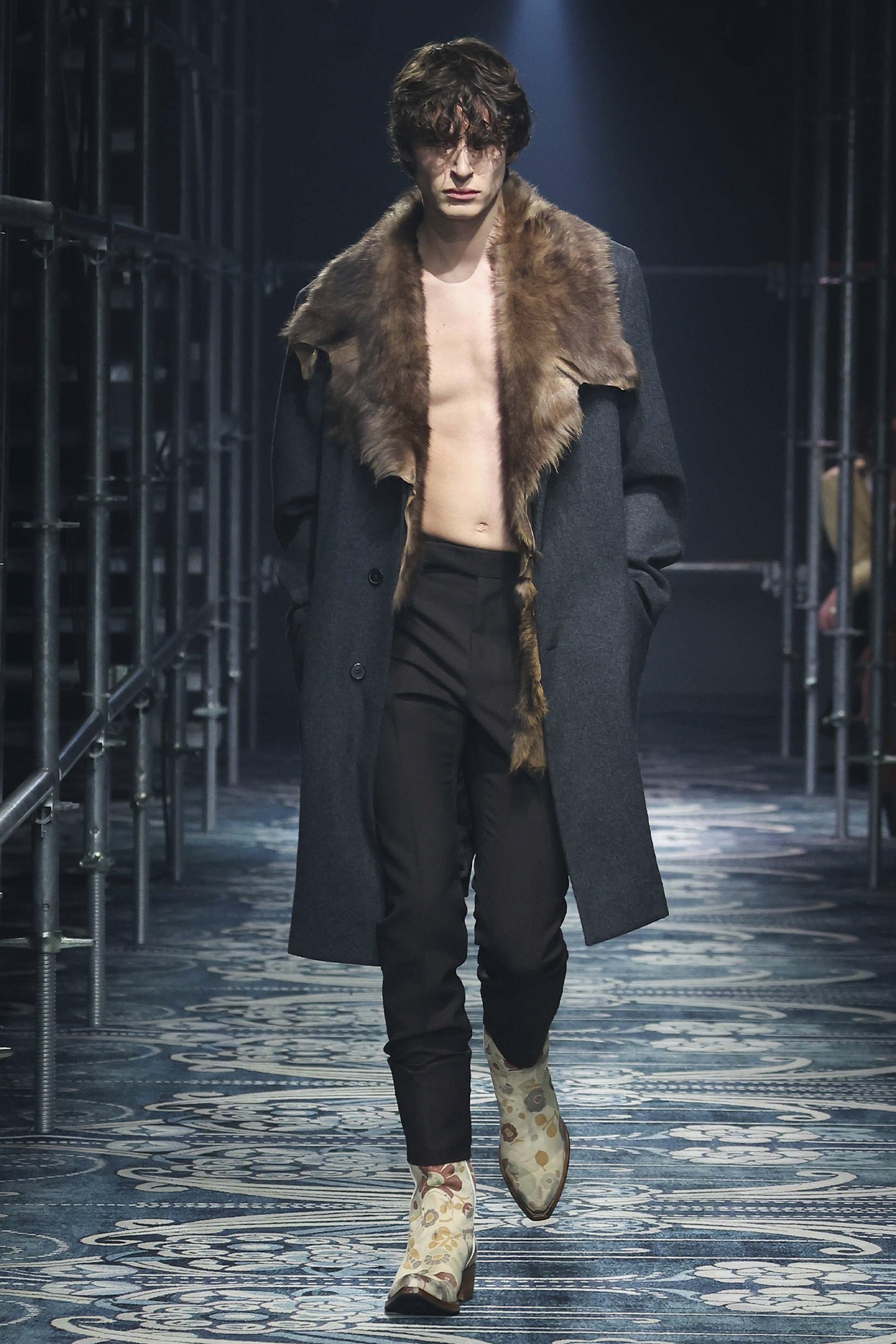 Prada Men's Fall Winter 2025: model walks down the runway