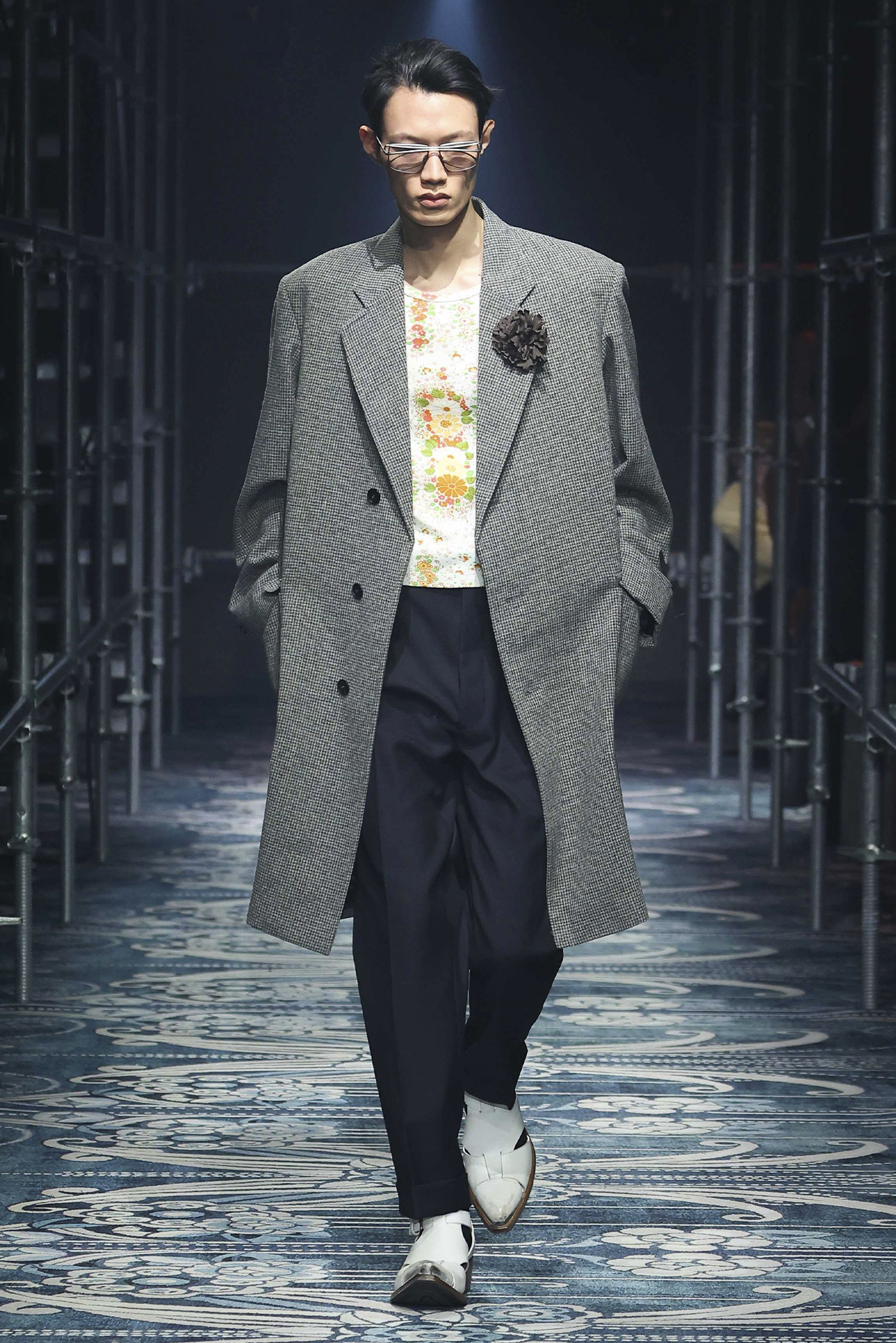 Prada Men's Fall Winter 2025: model walks down the runway