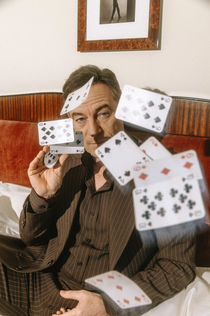 Jason Isaacs interview for White Lotus shot at Chateau Marmont portraits by Elizabeth Weinberg