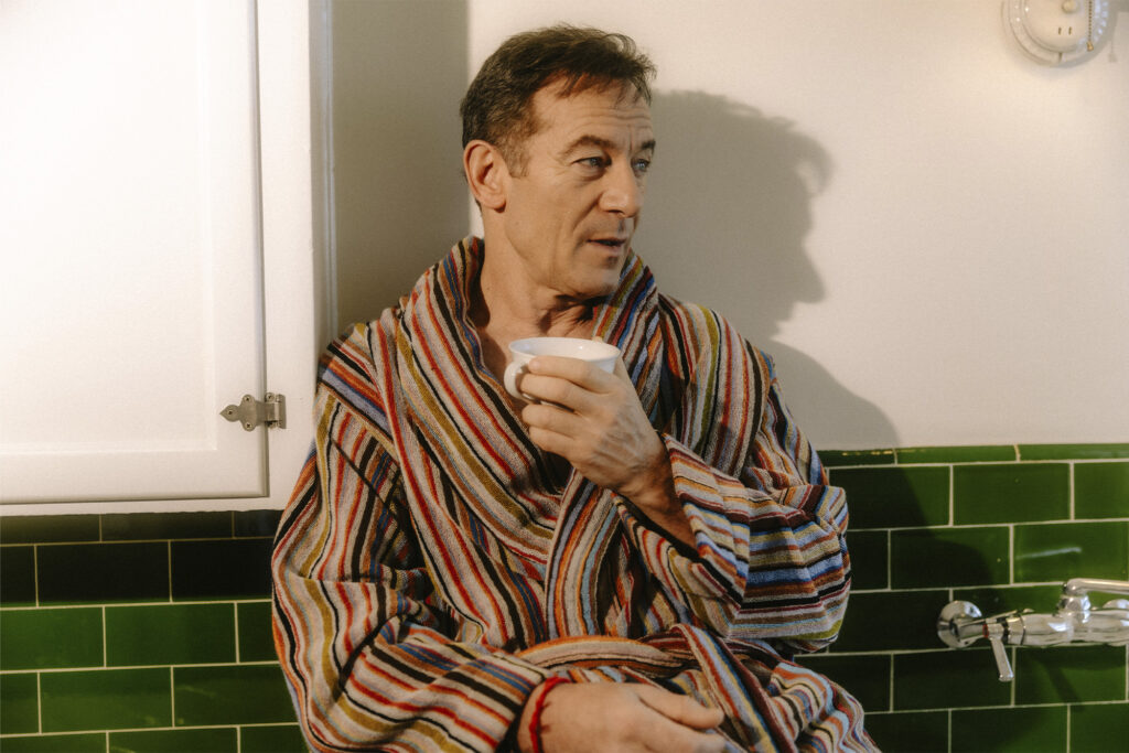 Jason Isaacs interview for White Lotus shot at Chateau Marmont portraits by Elizabeth Weinberg