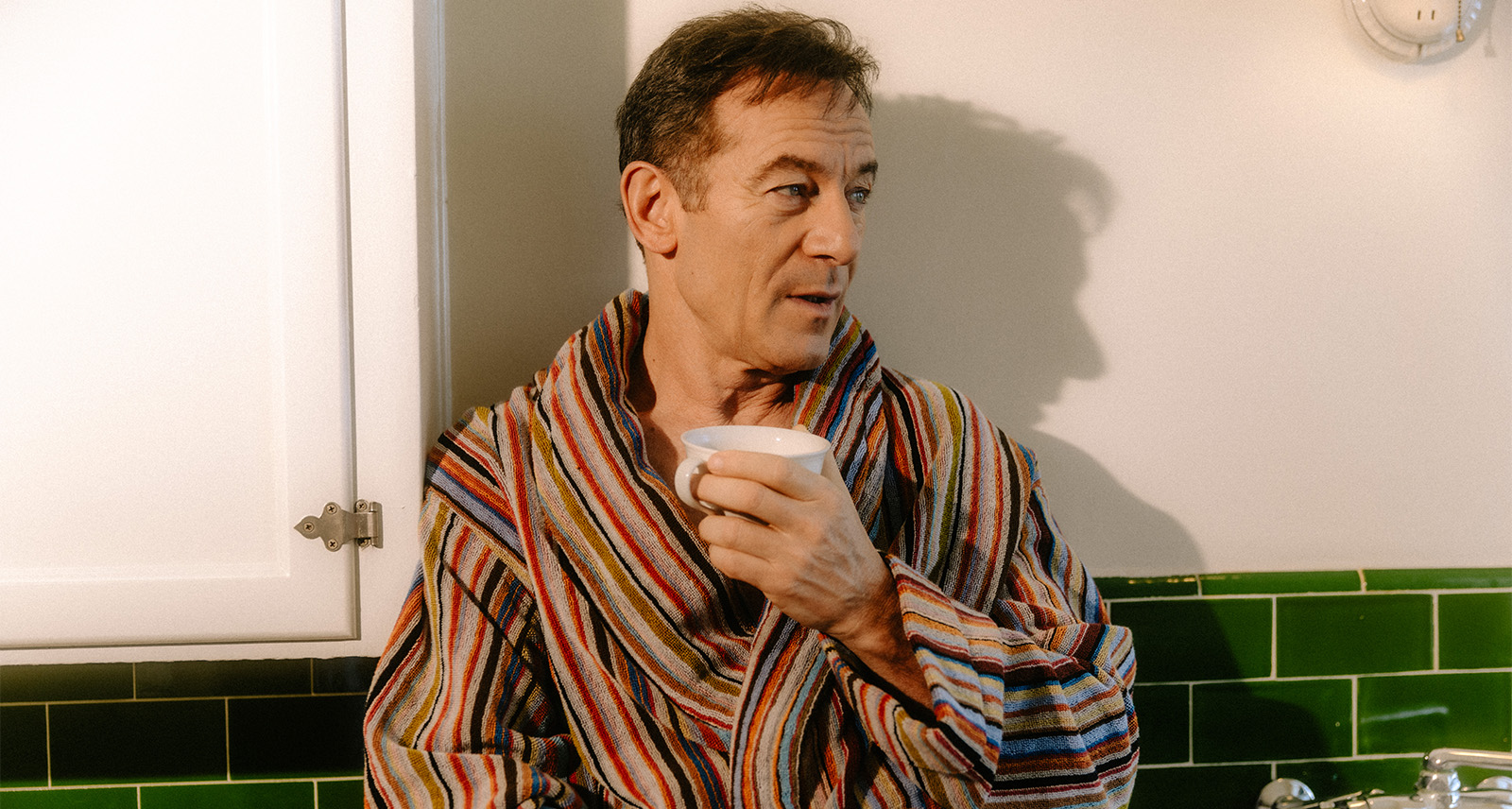 Jason Isaacs interview for White Lotus shot at Chateau Marmont portraits by Elizabeth Weinberg