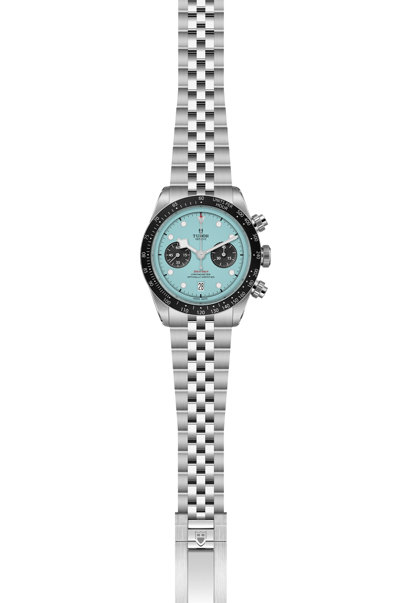 TUDOR Black Bay Chronograph Flamingo Blue black