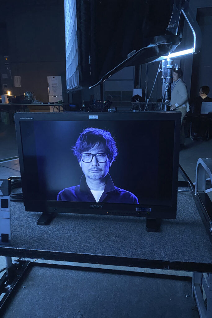 9 / 10 – Prada Aoyama – Satellites Hideo Kojima Behind-the-scenes recording for “Satellites” conversation by Nicolas Winding Refn with Hideo Kojima Prada Aoyama Tokyo / 18.4 – 25.8.2025