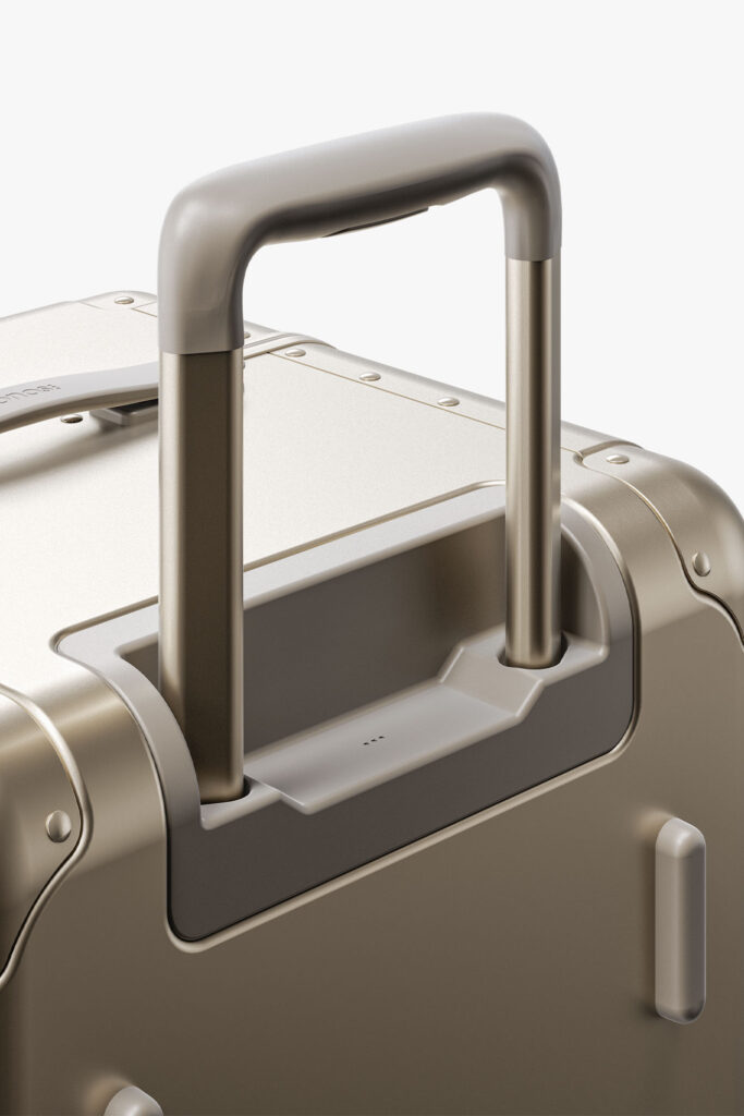 Luggage Aluminum Champagne Gold MONOS