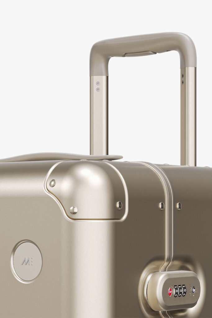 Luggage Aluminum Champagne Gold MONOS