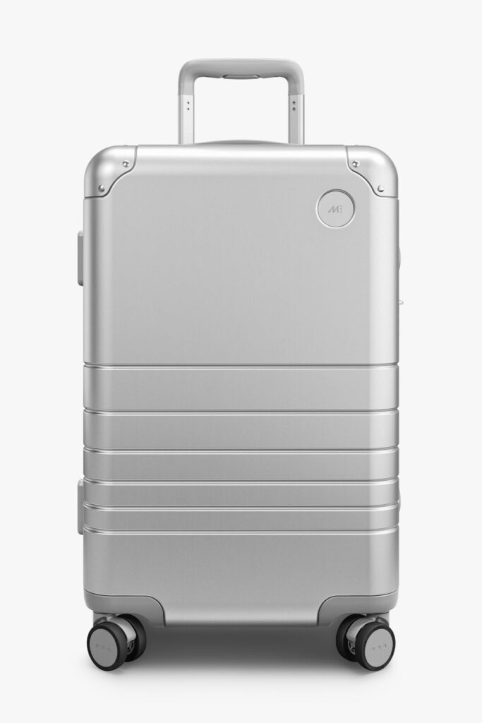 Luggage Aluminum CarryOn Plus Aspen Silver Detail
