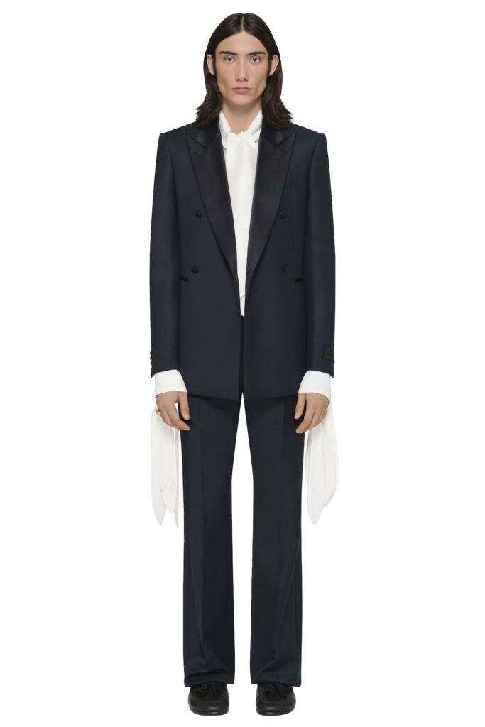 Givenchy From the runway Slim fit suit-jacket in wool with satin collar