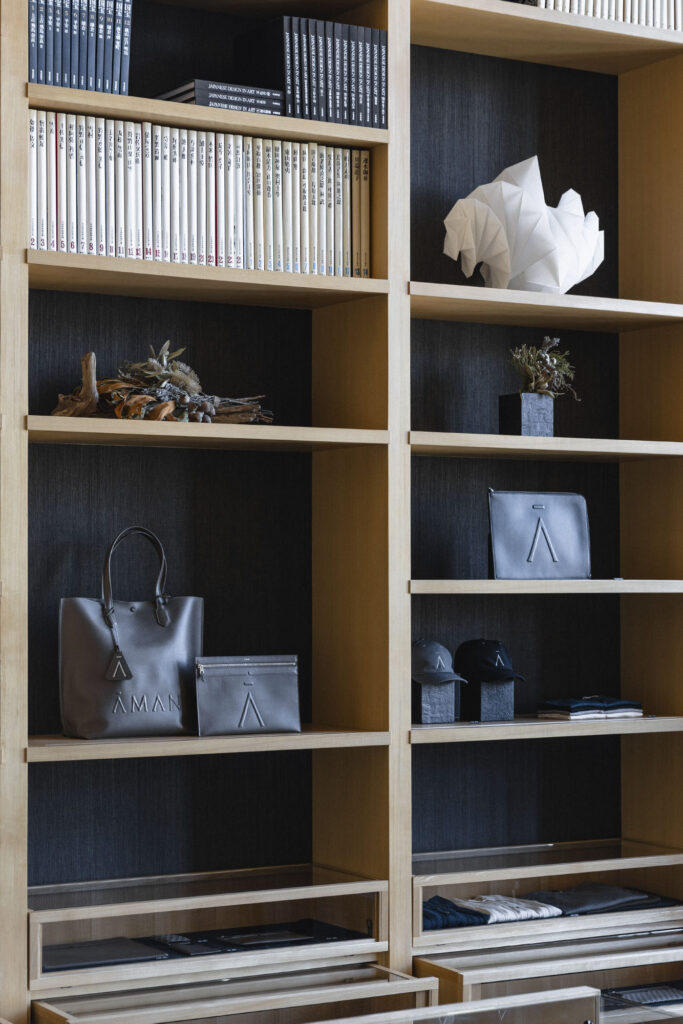 Aman Tokyo boutique shelving