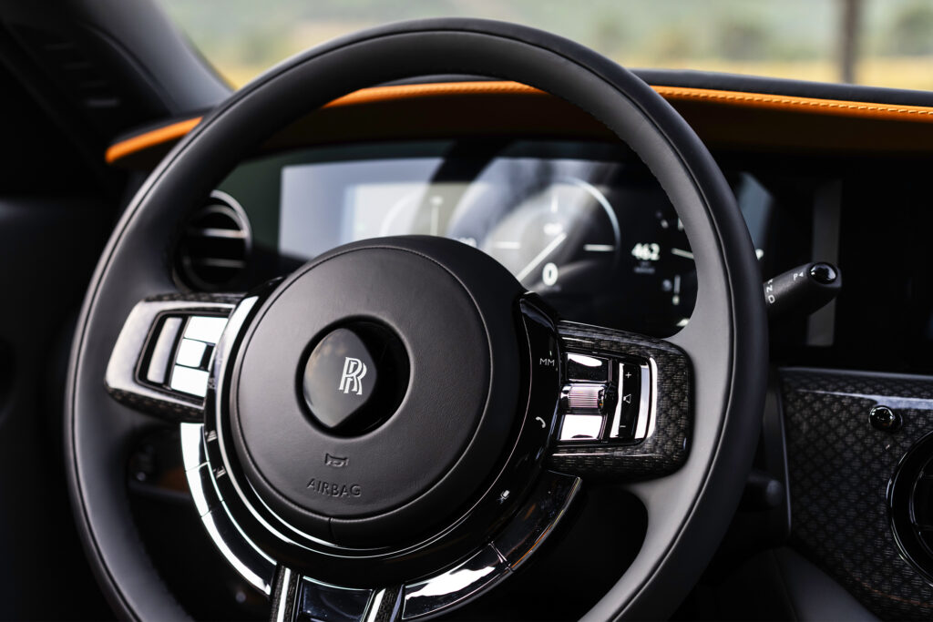 Black Badge Ghost Series II AESTHETE - Jubilee Silver & Black steering wheel
