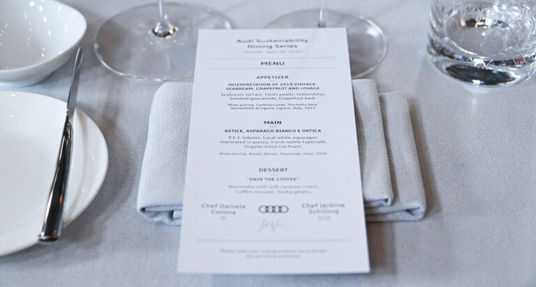 Audi Sustainability Dining Series