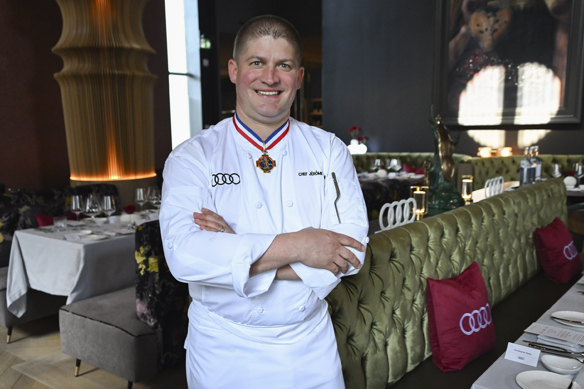 Chef Jérôme Schilling 2 Michelin Stars at the Audi Sustainability Dinner at DaNico on April 24 2025 in Toronto
