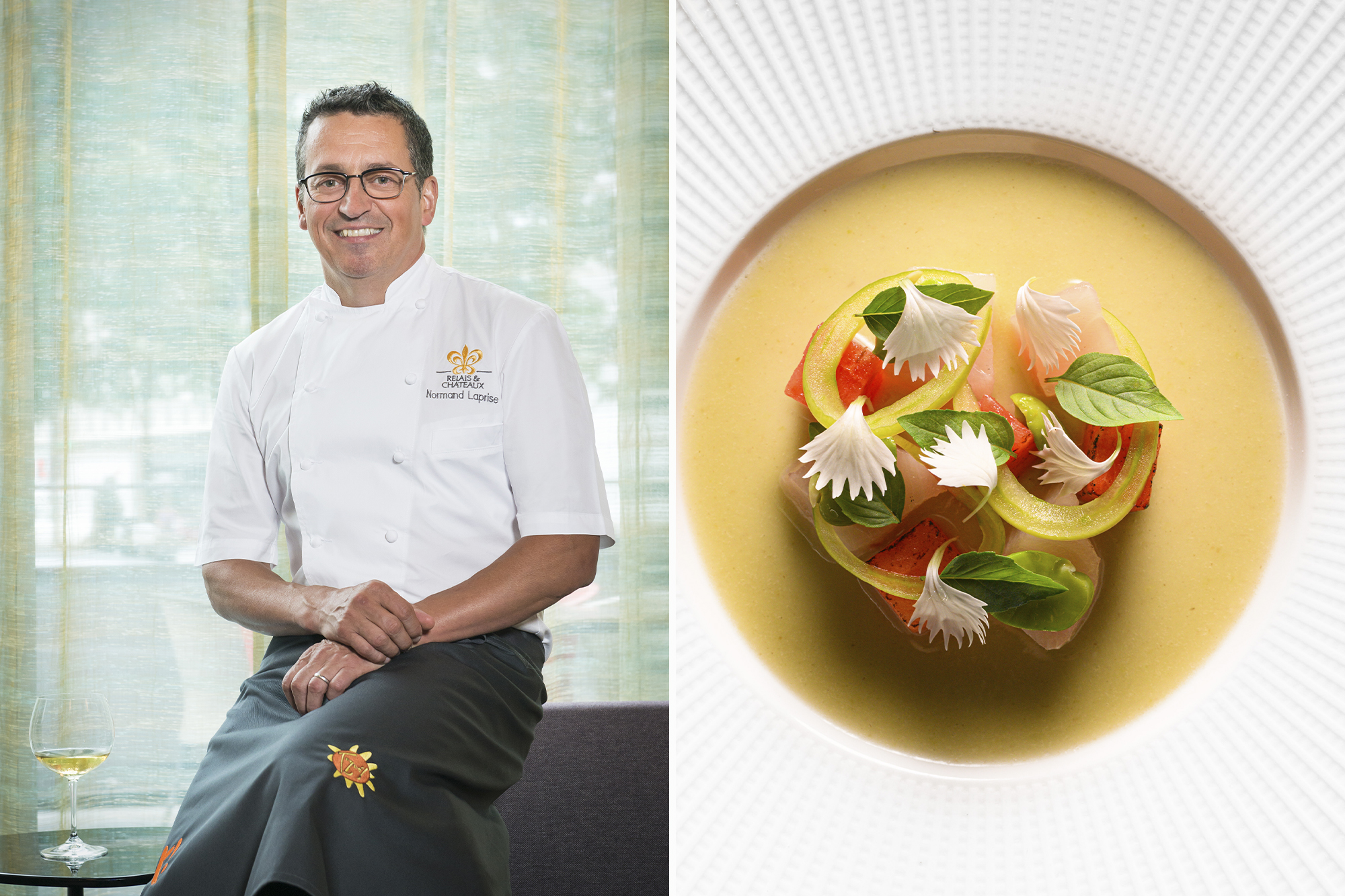 Chef Normand Laprise predicts Laurie Raphael (right)