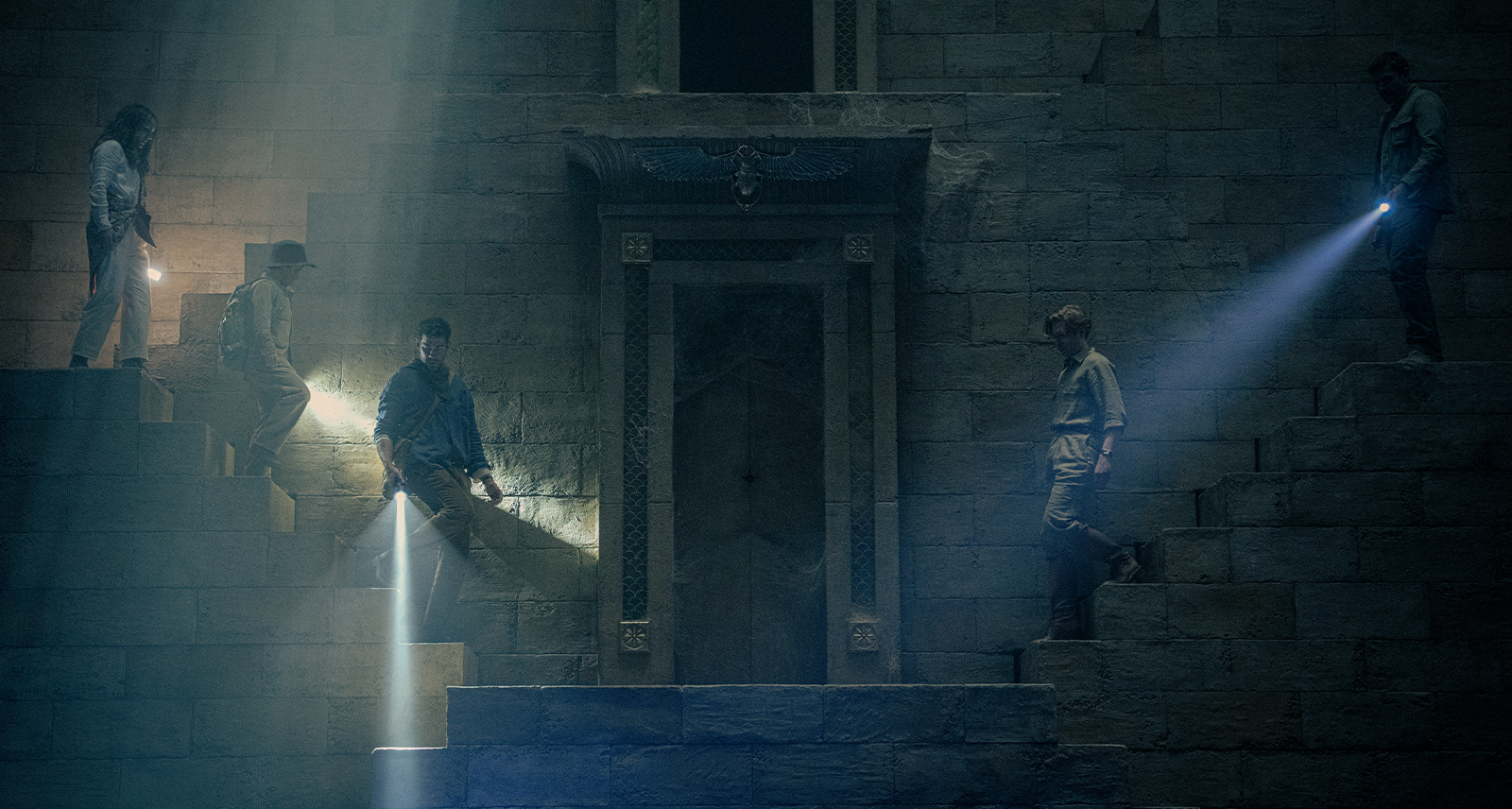 Guy Ritchie John Krasinski Take SHARP Behind the Scenes of Fountain of Youth Credit to Apple