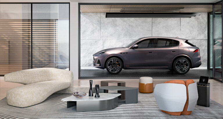 Maserati Grecale Giorgetti Edition with the giorgetti-maserati edition interior design collection