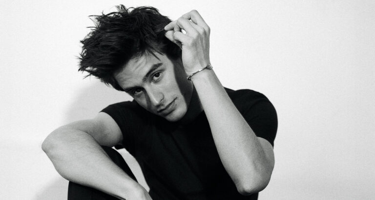 Peter Dager in black and white for SHARP Magazine Interview Stick Movie