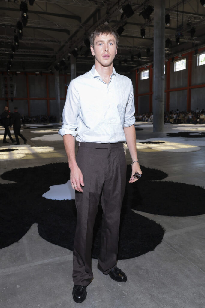 Prada Men's Spring-Summer 2026 Fashion Show in Milan 6-2025 Harris Dickinson