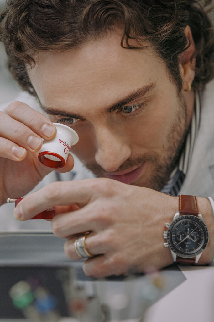 Aaron Taylor-Johnson is the new ambassador for OMEGA Speedmaster. Photos supplied by Omega.