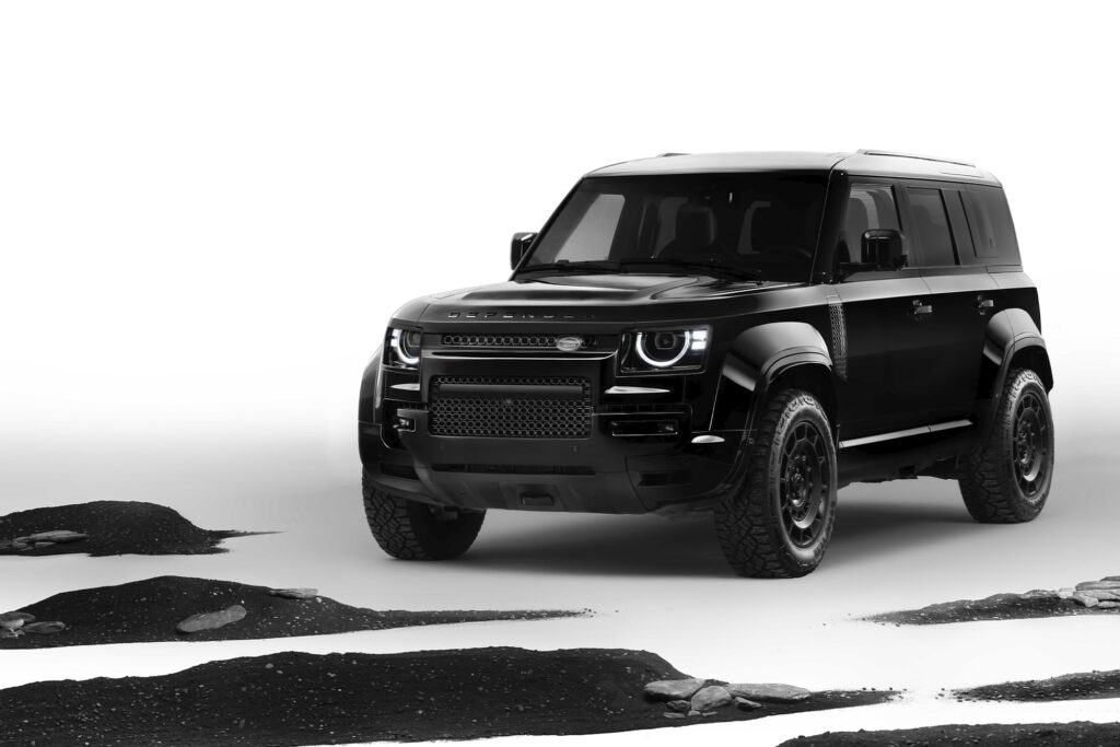 DEFENDER OCTA BLACK. Photo courtesy of Land Rover Defender.