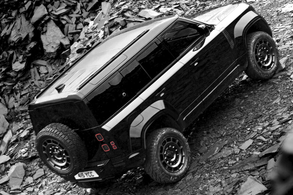 DEFENDER OCTA BLACK. Photo courtesy of Land Rover Defender.