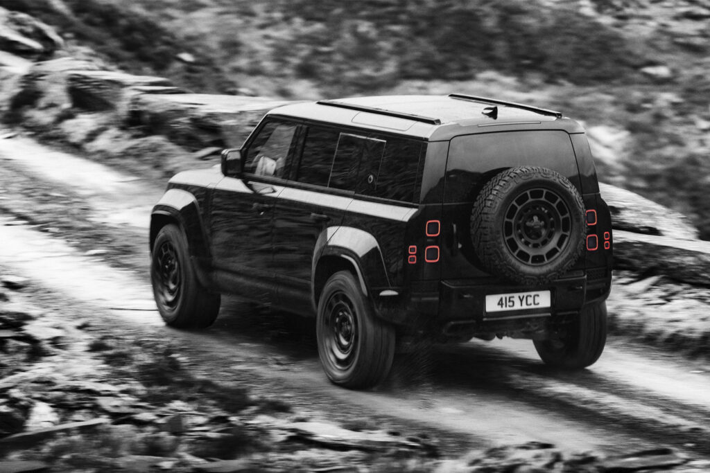 DEFENDER OCTA BLACK. Photo courtesy of Land Rover Defender.