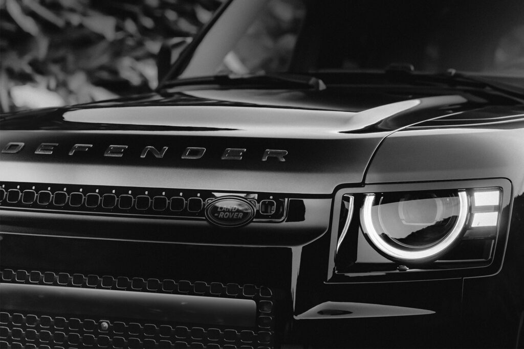 DEFENDER OCTA BLACK. Photo courtesy of Land Rover Defender.