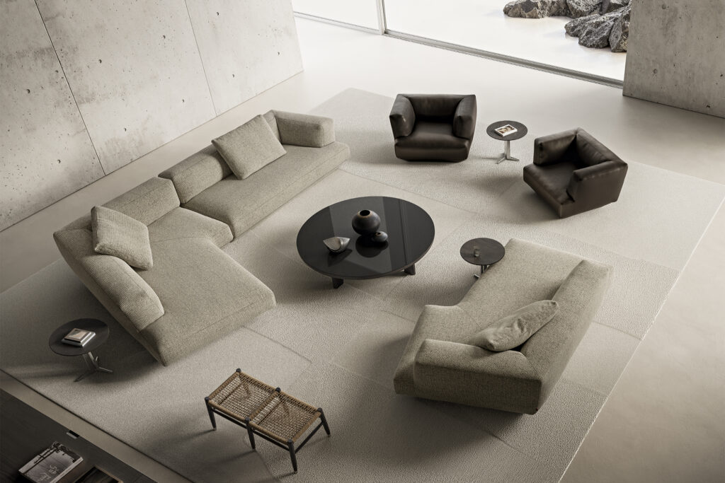 Flexform Loungescape. Photo retrieved from The Book For Men Spring-Summer 2025, courtesy of Flexform.