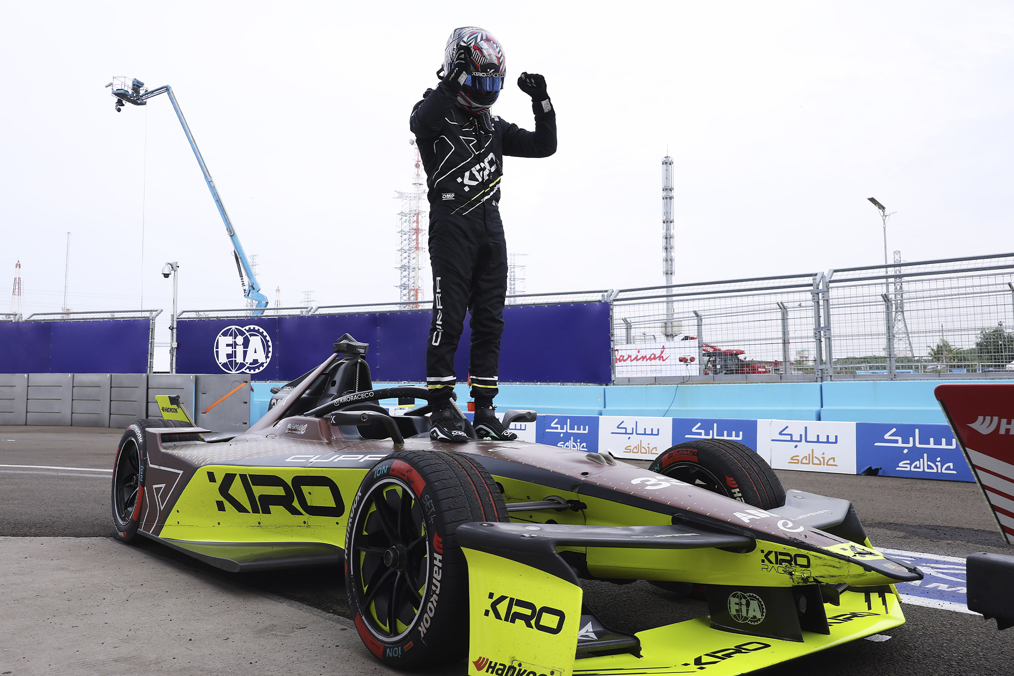 Formula E electric vehicle race