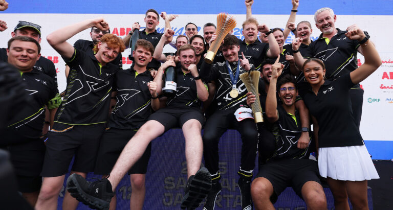 Formula E electric vehicle race