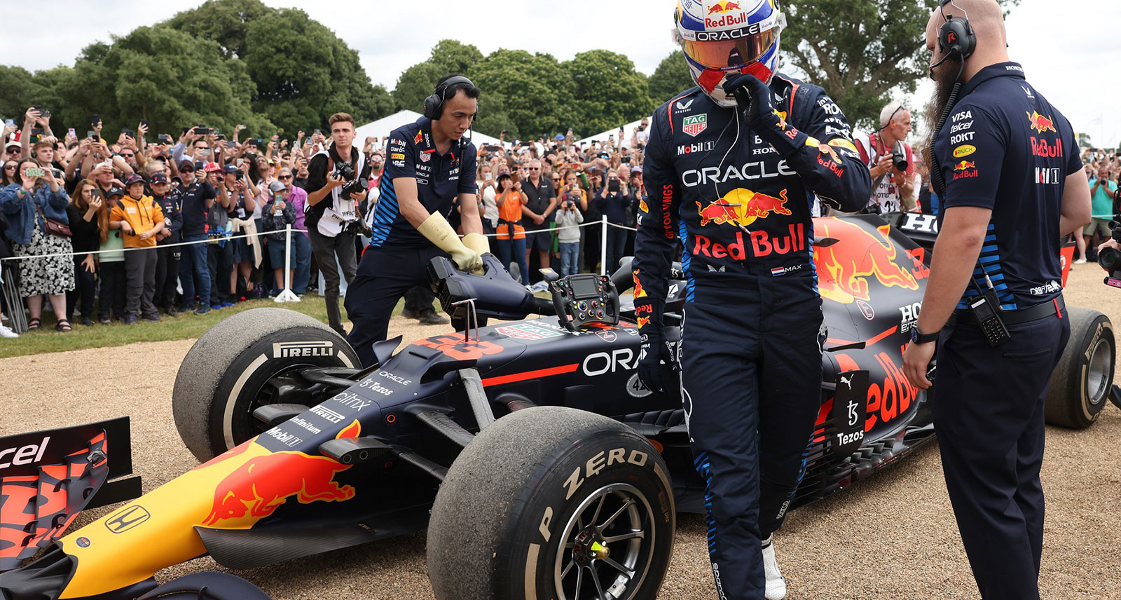Max Verstappen at the 2024 Goodwood Festival of Speed