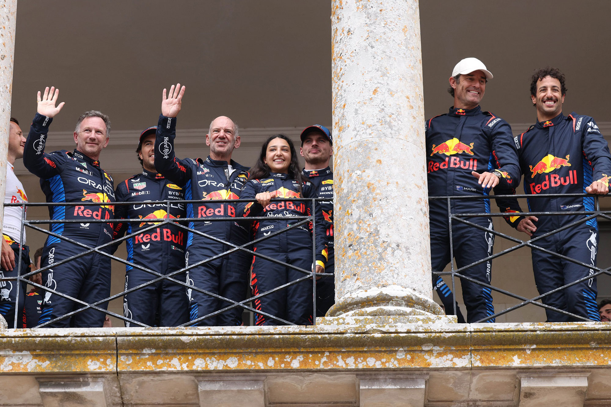 Oracle Red Bull Racing drivers at the 2024 Festival of Speed