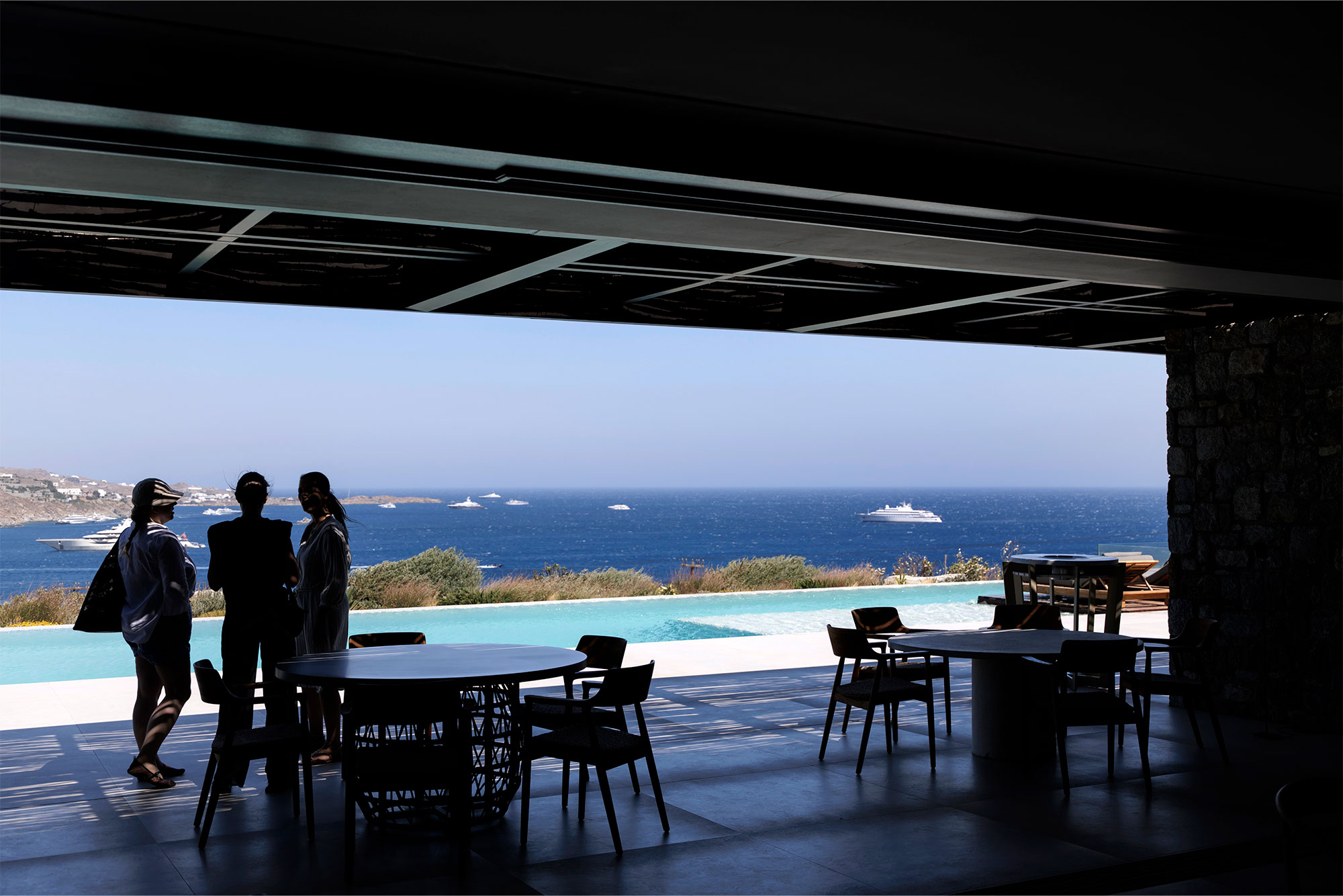 Guests experience curated luxury, design and innovation at an exclusive seaside event in Mykonos, Greece, celebrating 55 years of Range Rover.