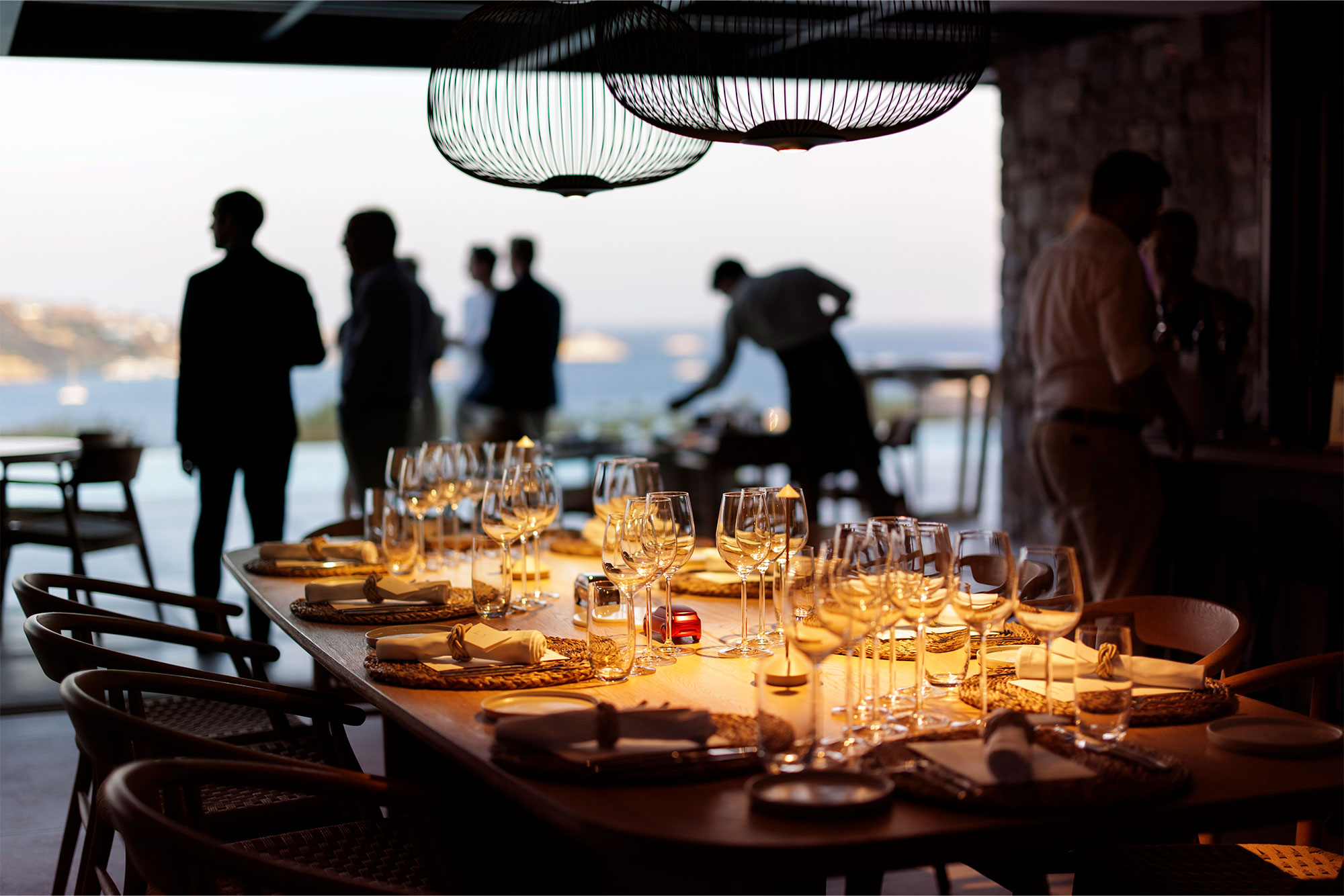 Guests experience curated luxury, design and innovation at an exclusive seaside event in Mykonos, Greece, celebrating 55 years of Range Rover.