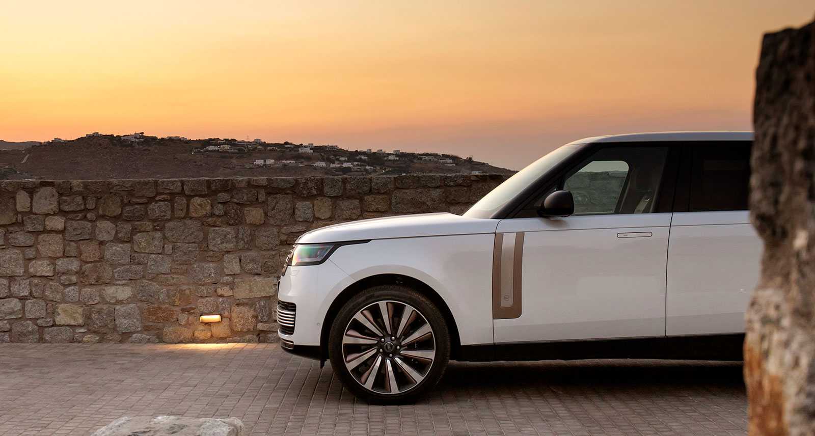Guests experience curated luxury, design and innovation at an exclusive seaside event in Mykonos, Greece, celebrating 55 years of Range Rover.
