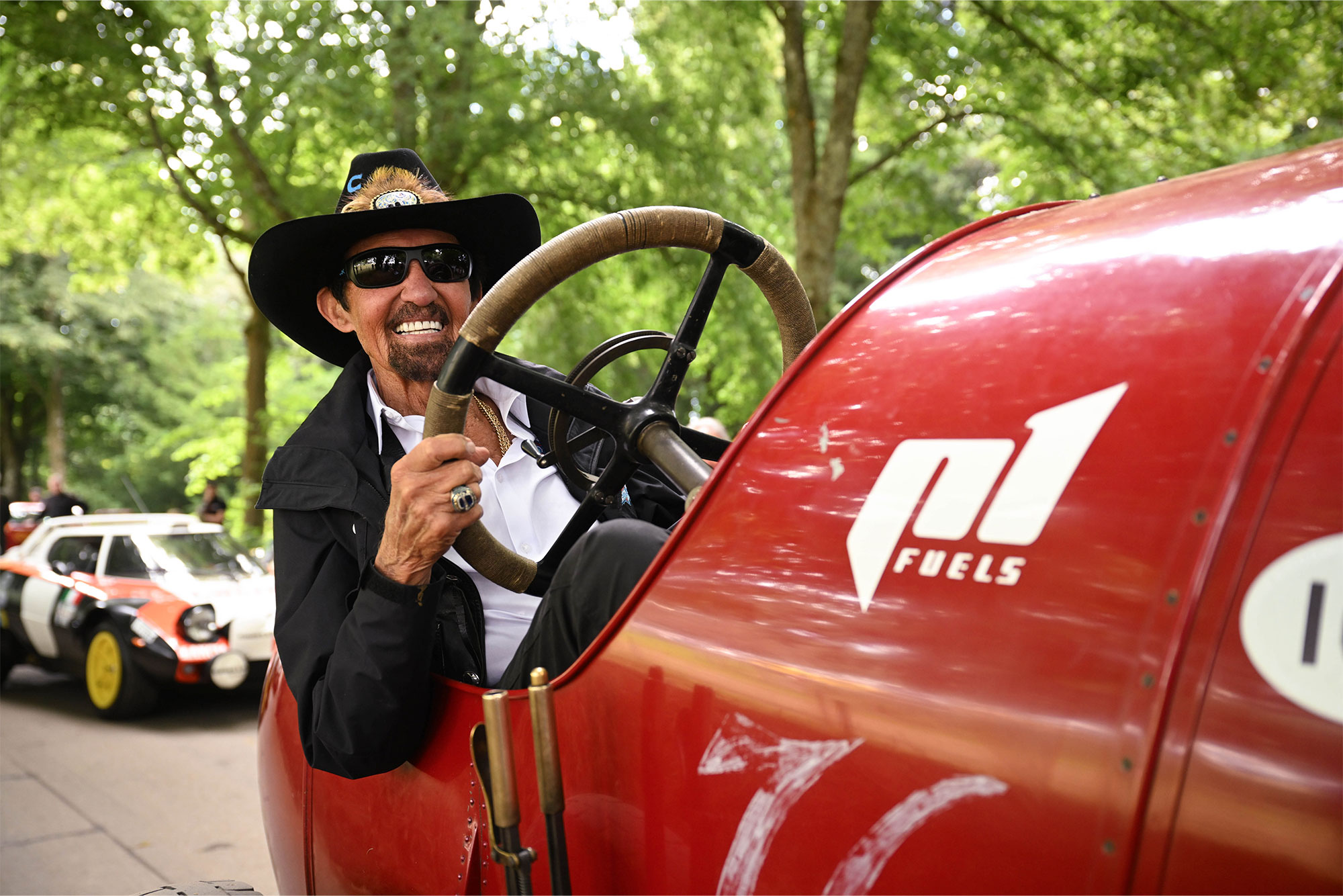 Richard Petty in the Beast of Turin at the 2024 Festival of Speed