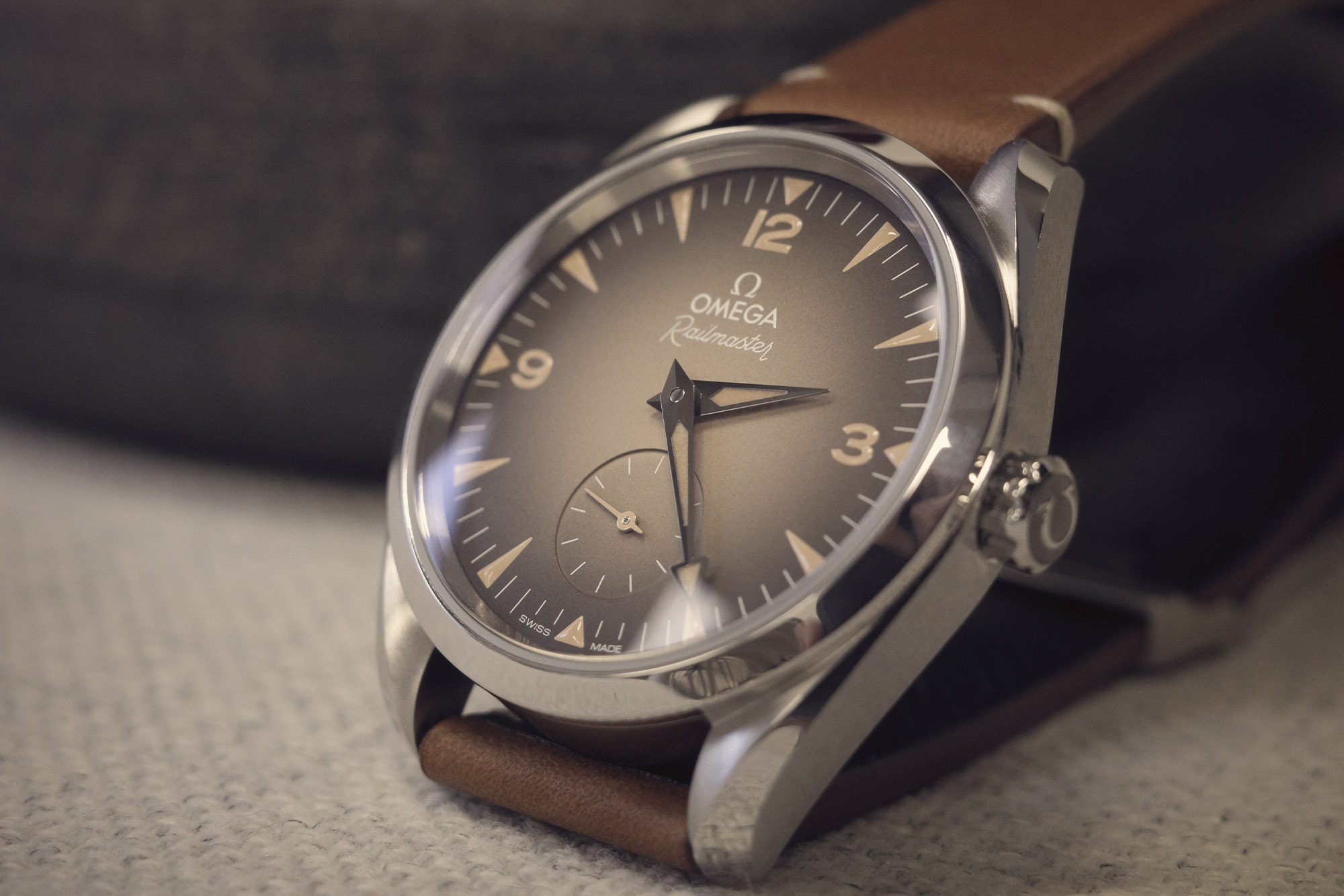 OMEGA Railmaster. Photo by Justin Mastine-Frost.