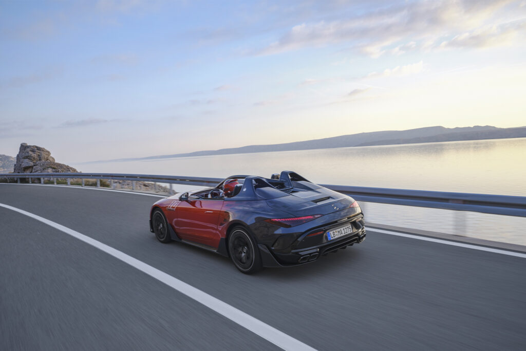 Limited Edition Mercedes-AMG PureSpeed. Photo retrieved from The Book For Men Spring-Summer 2025, courtesy of Mercedes.